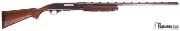 Picture of Used Remington 870 Magnum Wingmaster Pump-Action 12ga, 3" Chamber, 30" Rib Barrel, Full Choke, Wood Stock, Fleur De Lis Checkering, White Line Spacers on Grip Cap And Pad, Good Condition