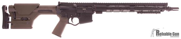 Picture of Used 300 Blackout Custom Build Semi Auto Rifle, 16" Barrel, AAC Flashhider, American Tactical/OMNI Polymer Recevier, 15" Aluminum Handguard, Green Magpul Gen 1 PRS Stock and Grip, Good Condition