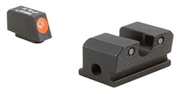 Picture of Trijicon Iron Sights, Trijicon HD Night Sights - Walther, WP101C, Walther P99/PPQ HD Night Sight Set, Orange Front Outline, Fits Walther P99 & PPQ Models