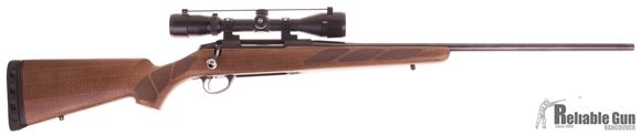 Picture of Used Tikka T3 Hunter Bolt Action Rifle - 300 Win Mag, 24-3/8", Blued, Matte Oiled Walnut Stock, Bushnell Trophy 3-9x40 Scope, Talley Rings, Limbsaver Pad, 1 Magazine, Very Good Condition