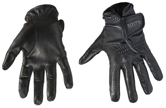 Picture of Beretta Shooting Gloves - Leather Gloves, Black, Medium