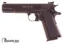 Picture of Used Springfield 1911 Double Stack Semi Auto Pistol, 45 Auto, 5'' Barrel, Three Dot Sights, Full Length Guide Rod, Black, 5 Magazines, Good Condition No Box