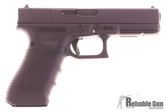 Picture of Used Glock 17 Gen4 Standard Safe Action Semi-Auto Pistol - 9mm, 4.48", Black, 2 Magazines, Original Box, Excellent Condition