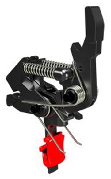 Picture of HiperFire AR15/AR10 Trigger - Hipertouch Competition, Single Stage, 2 Pre-Set Weights 2 1/2 lb and 3 1/2 lb, Flat Trigger, Adjustable Red Trigger Shoe