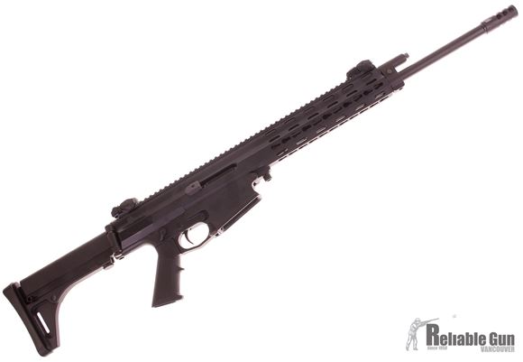 Picture of Used Robinson Armament XCR-L Standard Semi-Auto Rifle - 7.62x39, 18.6" Light Contour Barrel w/Muzzle Brake, FAST Collapsble Stock & AR Stock Conversion w/Buffer Tube Stock, 2 Magazines  MidWest Industries Flip Up Sights, Original Case, Very Good Conditio