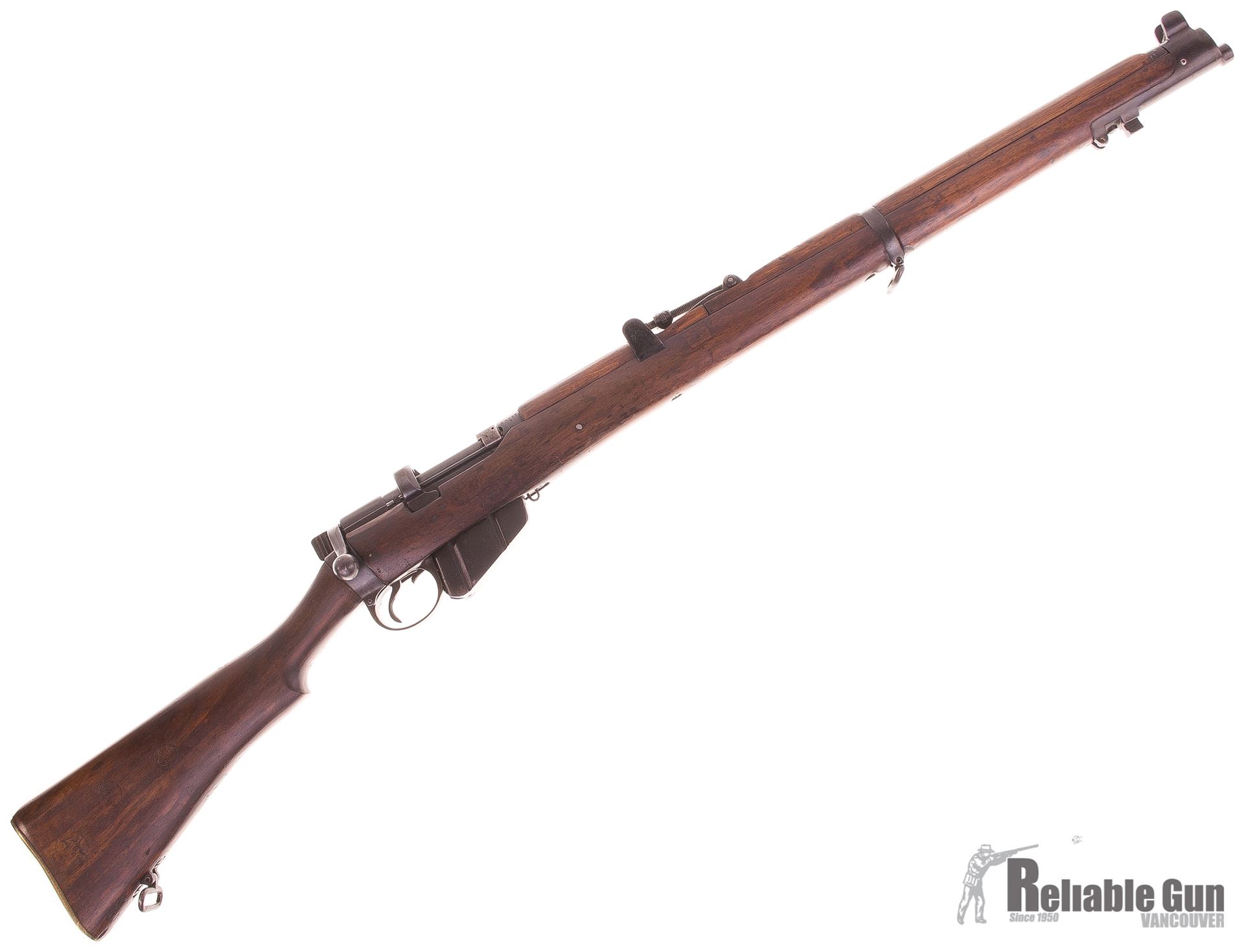 Used Lee Enfield No1 Mk III Bolt Action Rifle, 303 British, Full Wood