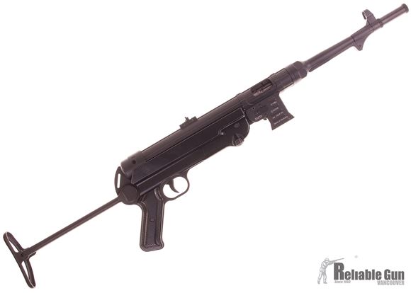 Picture of Used German Sport Guns (GSG) GSG-MP 40 Rimfire Semi-Auto Rifle - 22 LR, 11.7", Blued, Folding Metal Stock, Fixd Front Post & Adjustable Rear Sights, 2 Magazines, Excellent Condition