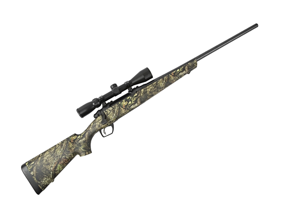 Picture of Remington Model 783 Camo Scoped Bolt Action Rifle - 30-06 Sprg, 22", Carbon Steel, Magnum Contour, Matte Blue, Mossy Oak Break-Up Country Camo Synthetic Stock, 4rds, 3-9x40mm Riflescope, CrossFire Adjustable Trigger, SuperCell Recoil Pad
