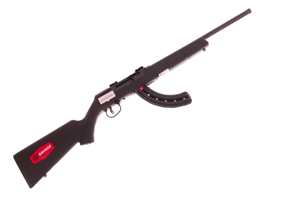 Picture of Savage Arms A22 Reliable Exclusive Rimfire Semi-Auto Rifle - 22 LR, 16.5", Blued, Synthetic Stock, 10rds Detachable Rotary Mag + 25rds Butler Creek Detachable Mag