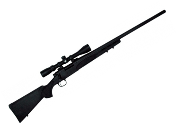 Picture of Remington 700 SPS Varmint Bolt Action Rifle - 308 Win, 26", Matte Blued, 3rds, SPS Varmint Synthetic Stock, w/ Factory Mounted & Bore Sighted 4-12x40 Scope