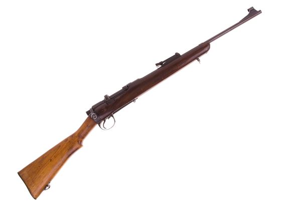 Picture of Used Lee Enfield Sporterized Bolt Action Rifle, No 1 MKIII, 22'' Barrel w/Sights, Wood Stock, 1 Magazine, Fair Condition
