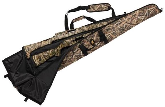 Picture of Browning Gun Cases, Flexible Gun Cases - Two Gun Floater Shotgun Case, 52", Heavy Duty Polyester Fabric Shell & Liner, Center Panel Divider & Accessory Pocket, with Hook & Loop Closure