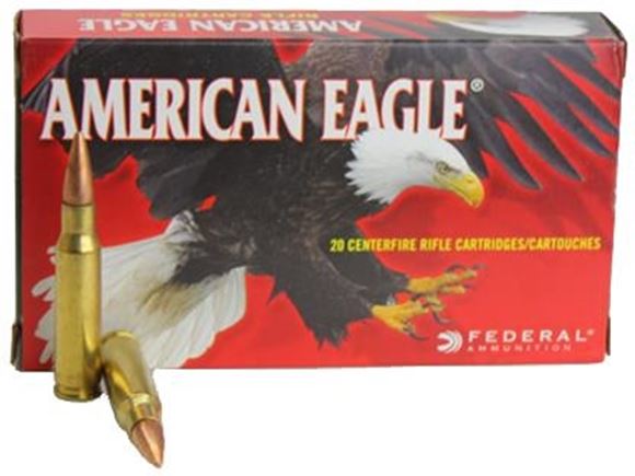 Picture of Federal American Eagle Rifle Ammo - 7.62x39mm Soviet, 124Gr, FMJ, 20rds Box
