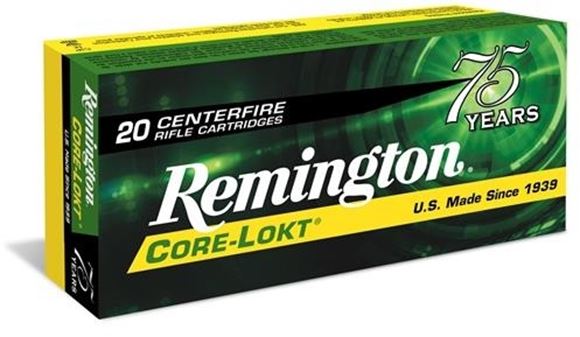 Picture of Remington Core-Lokt Centerfire Rifle Ammo - 338 Win Mag, 225Gr, Core-Lokt, PSP, 20rds Box