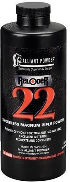 Picture of Alliant Smokeless Rifle Powder - Reloader 22, 1lb
