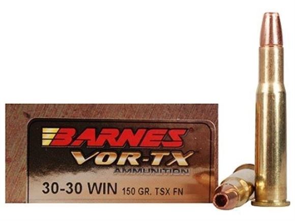 Picture of Barnes VOR-TX Premium Hunting Rifle Ammo - 30-30 Win, 150Gr, TSX FN, 20rds Box