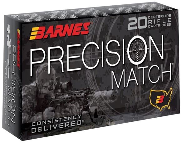 Picture of Barnes Precision Match Rifle Ammo - 6.5 Creedmoor, 140gr, Open Tip Match Boat Tail, 20rds Box