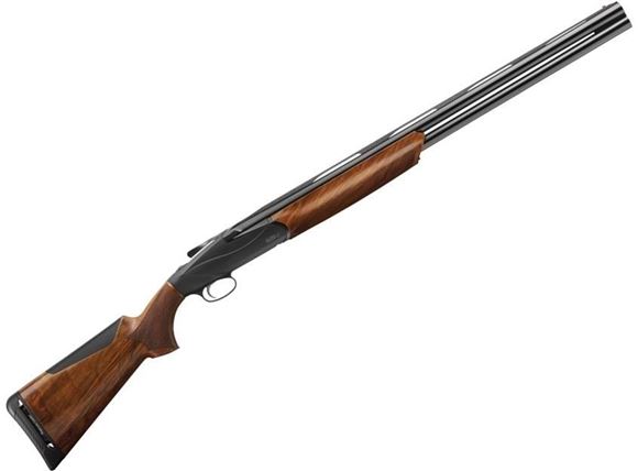 Picture of Benelli 828U Over/Under Shotgun - 12Ga, 3", 28", Blued, Anodized, AA-Grade Satin Walnut Stock, Fiber Optic Front Sight w/Red Insert, Crio (C,IC,M,IM,F)