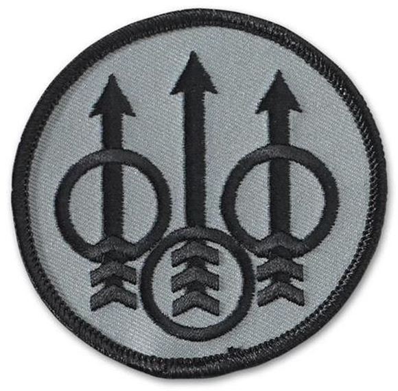 Picture of Beretta Caps - Velcro Tactical Patch, Beretta Trident Logo, Silver w/Black