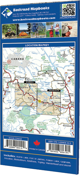 Picture of Backroad Mapbooks, Adventure Map - British Columbia, Bulkley ~ Nechako, Smithers to Vanderhoof, 1st Edition 2012