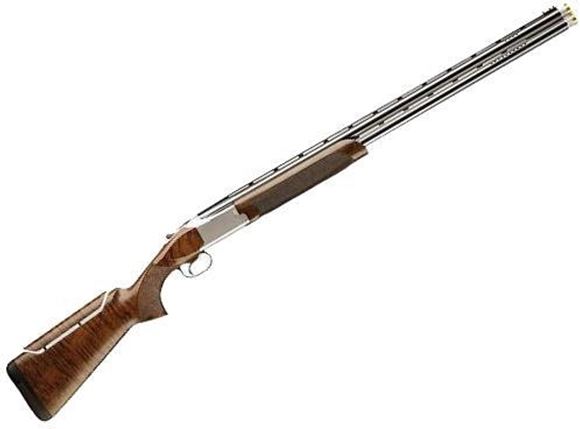 Picture of Browning Citori 725 Sporting w/Adjustable Comb Over/Under Shotgun - 12Ga, 3", 30", Vented Top & Side Rib, Ported, Polished Blued, Silver Nitride Steel Low Profile Gold Accented Engraving Receiver, Gloss Oil Grade III/IV Black Walnut Stock, HiViz Pro-Comp