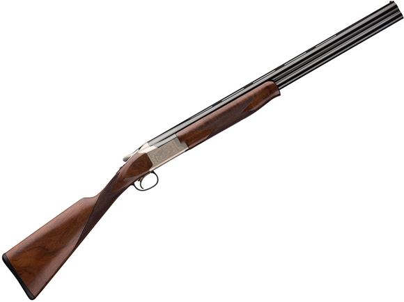 Picture of Browning Citori 725 Feather Superlight Over/Under Shotgun - 12Ga, 3", 26", Vented Rib, Polished Blued, Silver Nitride Engraved Low-Profile Steel Receiver, Grade II/III Walnut Stock, Ivory Bead Front & Mid-Bead Sights, Invector-DS Flush (F,M), Schnabel Fo