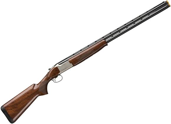 Picture of Browning Citori CXS White Over/Under Shotgun - 12Ga, 3", 30", Lightweight Profile, Wide Vented Rib, High Polished Blued, Silver Nitride Receiver, Gloss Grade III/IV American Walnut Stock, Ivory Bead Front & Mid-Bead Sights, Invector-Plus Midas Extended (