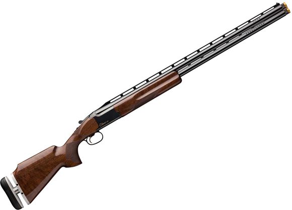 Picture of Browning Citori CXT Micro Over/Under Shotgun - 12Ga, 3", 28", Lightweight Profile, Wide Floating Rib, Polished Blued, Blued Steel Receiver, Gr.II Monte Carlo American Black Walnut Stock, Adjustable Buttplate, Ivory Bead Front & Mid-Bead Sights, Invector-