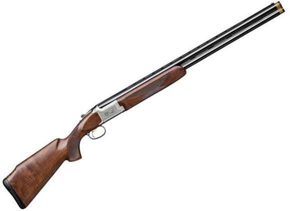 Picture of Browning Citori B525 Liberty Light Over/Under Shotgun - 12Ga, 3", 28", Vented Rib, Polished Blued, Silver Nitride Finish Engraved Steel Receiver, Gloss Oil Grade III/IV Black Walnut Stock, Ivory Front Bead, Diana Grade Extended Chokes (F,IM,M,IC)