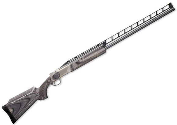 Picture of Browning Cynergy Classic Trap Unsingle Combo with Adjustable Comb Over/Under Shotgun - 12Ga, 2-3/4", 32"-34", Vented Rib, Matte Blued, Silver Nitride Steel Receiver, Gloss Laminate Stock, HiViz Pro-Comp Front Sight, Invector-Plus Midas (F,F,F,IM)