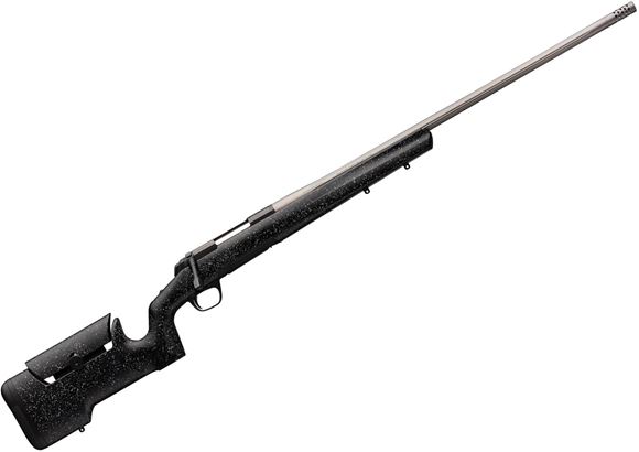 Picture of Browning X-Bolt Max Long Range Bolt Action Rifle - .308 Win, 26" Stainless Fluted Heavy Sporter Barrel, Composite Adjustable Stock, Black and Grey Splatter Texture, Muzzle Brake and Thread Protector, 4rds