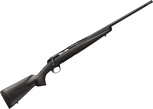 Picture of Browning X-Bolt Micro Composite Bolt Action Rifle - 7mm-08 Rem, 20", Threaded Muzzle Brake (Thread Protector Included), Light Sporter Contour, Matte Black, 13" LOP Black Composite Stock w/ Pachmayr Recoil Pad, Adjustable Feather Trigger, 4rds