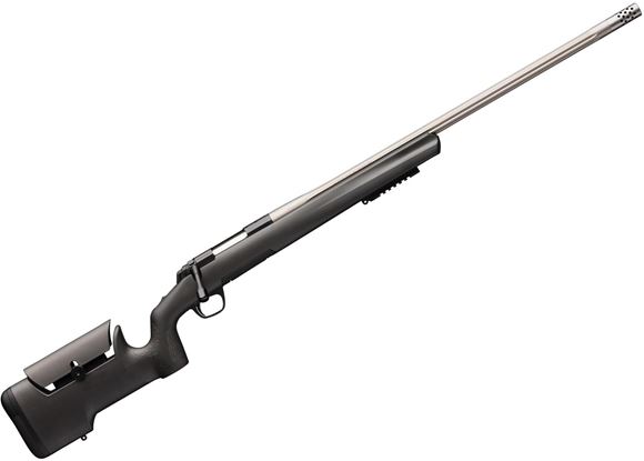 Picture of Browning X-Bolt Max Varmint/Target Bolt Action Rifle - .308, 10", 26" Match Grade SS Bull Barrel w/ Fluting, Composite Stock w/ Adjustable Comb, Black, Lower Rail, Muzzle Brake and Thread Protector, 4rds