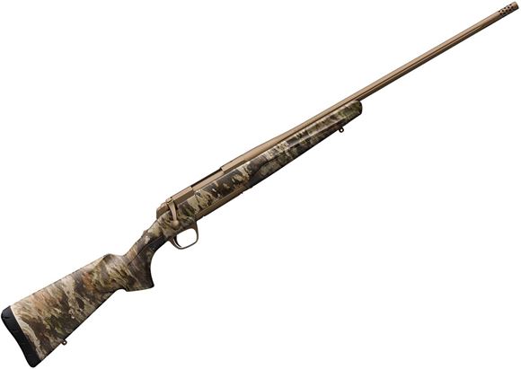 Picture of Browning X-Bolt Hell's Canyon Speed Bolt Action Rifle - 30-06 Sprg, 22", Match Fluted Sporter Barrel w/ Muzzle Brake, A-TACS TD-X Camo Composite Stock, Burnt Bronze Cerakote, 4rds