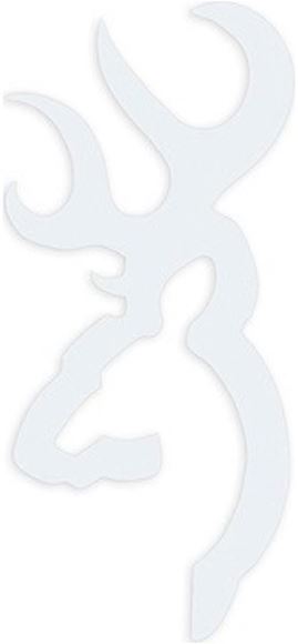 Picture of Browning Official Buckmark Decal - Flat Buckmark Decal, 6", White