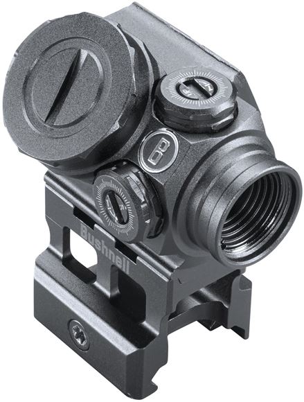 Picture of Bushnell Tactical Optics, Lil P Prism Sight - 1x11mm, Matte, Illuminated Prism Reticle, Adjustable Brightness, 1 MOA Click Value, Multi-Coated, Waterproof/Fogproof/Shockproof, CR2032