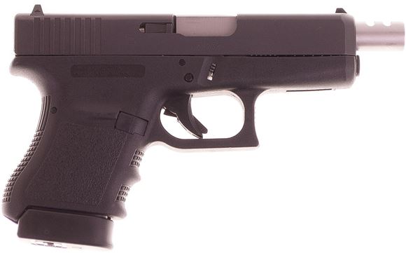 Picture of Used Glock 36 Subcompact Safe Action Semi-Auto Pistol - 45 Acp , Canadian Legal 107mm Ported Barrel, Black, 2x6rds, Fixed Sight, Original Box, Very Good Condition