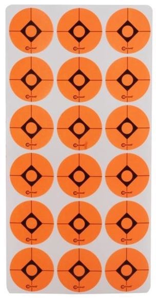 Picture of Caldwell Shooting Supplies Paper Targets - Shooting Spots And Squares, 1", Spots, 12 Sheet Pack
