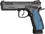 Picture of CZ Shadow 2 Black/Blue Semi Auto DA/SA Pistol - 9mm Luger, 120mm Barrel, Adjustable Sights, 3x10rds, Black w/ Blue Grips