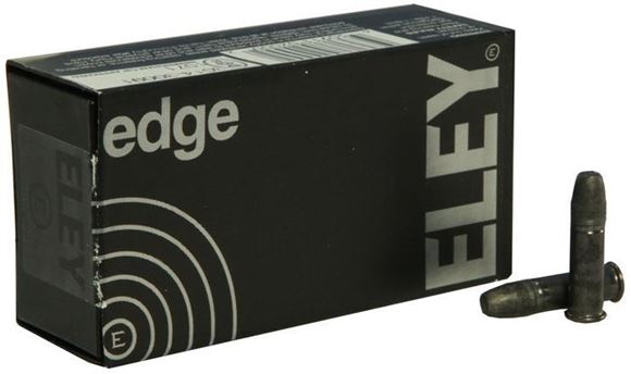 Picture of ELEY Rimfire Ammo - Edge, 22 LR, 40Gr, Black Oxidized Flat Nose, 50rds Box
