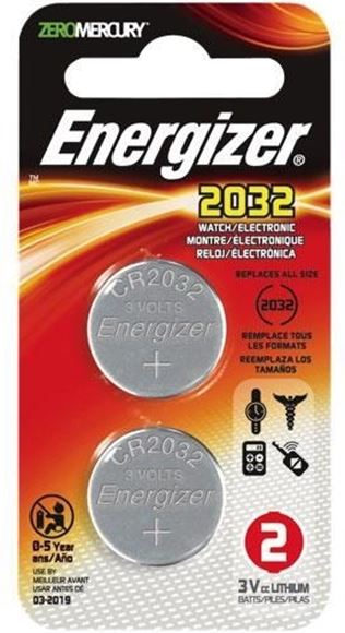 Picture of Energizer Batteries, Speciality Batteries, Coin Lithium Batteries - Energizer Coin Lithium 2032 Battery, 3V