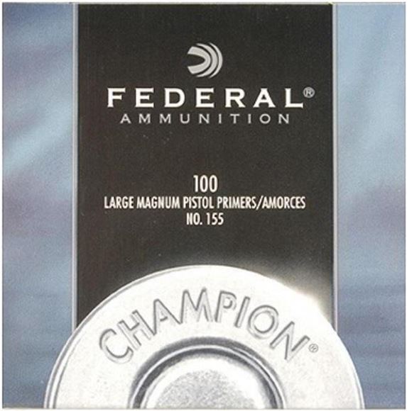 Picture of Federal Components, Federal Champion Centerfire Primers - No.155, Large Magnum Pistol, 100ct Box