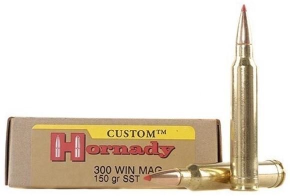 Picture of Hornady Custom Rifle Ammo - 300 Win Mag, 150Gr, SST, 20rds Box