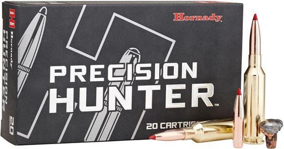 Hornady Precision Hunter Rifle Ammo - 280 Ackley Improved, 162 Grain, ELD-X, 20rds Box