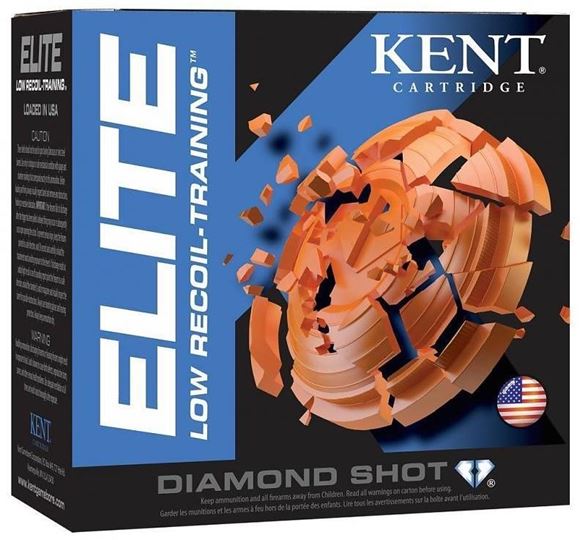 Picture of Kent Elite Low Recoil Training Target Shotgun Ammo - 12Ga, 2-1/2", 3/4oz, #8, 250rds Case, 1200fps