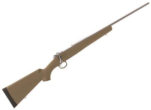 Picture of Kimber Model 84L Hunter Bolt Action Rifle - 30-06 Sprg, 24", Sporter Contour, Stainless Steel, FDE Polymer Stock, 3rds, Adjustable Trigger, 3-Position Safety