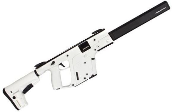 Picture of KRISS Vector Gen II CRB Alpine Semi-Auto Carbine - 9mm, 18.6", w/Square Enhanced Black Shroud, Alpine White, M4 Stock Adaptor w/Defiance M4 Stock, 10rds, Flip Up Front & Rear Sights