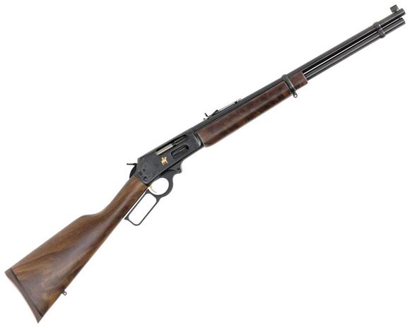 Picture of Marlin 336-TDL Texan Deluxe Lever Action Rifle - 30-30 Win, 20", 1-10", Engraved Blued Receiver, 6rds, B Grade Walnut Stock w/ Fluted Comb, Adjustable Sights