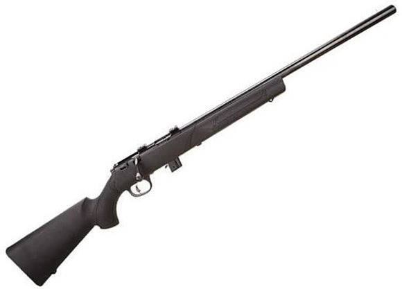 Picture of Marlin Model XT-22VR Rimfire Bolt Action Rifle - 22 LR, 22", Heavy Varmint Contour, Blued, Black Synthetic Beaver-Tail Stock w/Palm Swell & Full Pistol Grip & Stippled Grip Areas, 7rds, Pro-Fire Adjustable Trigger