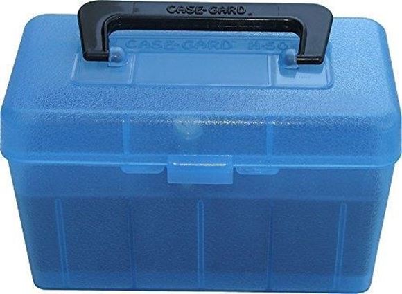 Picture of Rifle Ammo Boxes - Deluxe H-50 Series, H50-RL, 50rds, Clear Blue